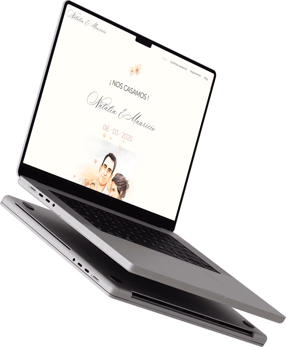 Wedding website — mockup 2