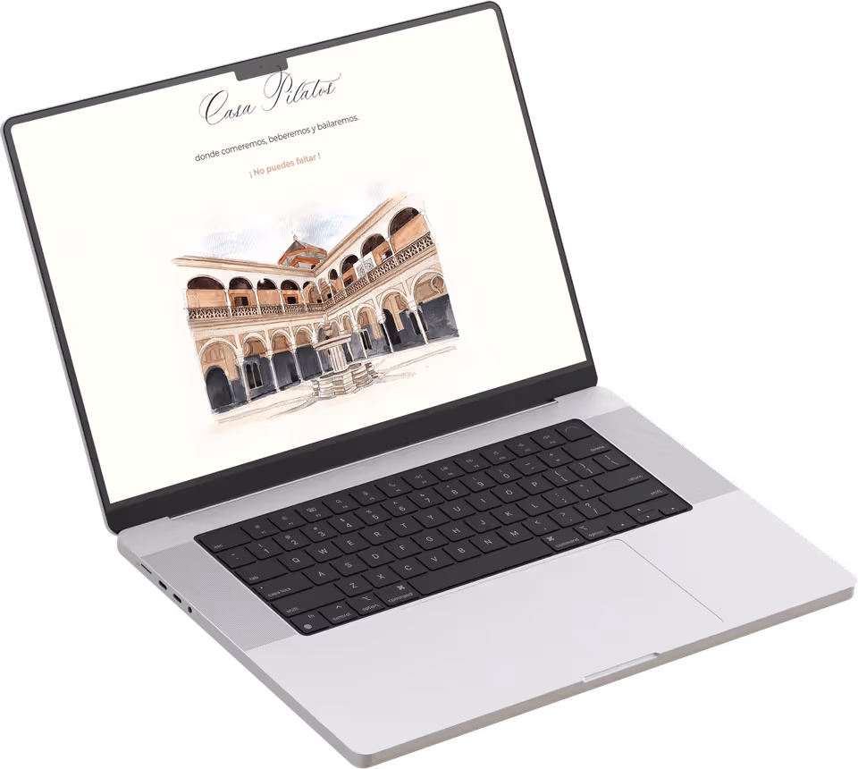 Wedding website — mockup 1