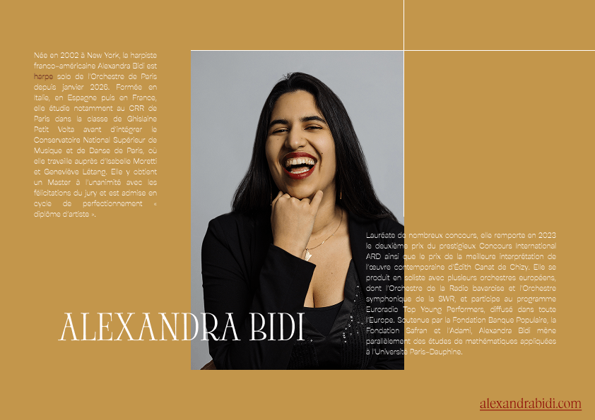 Trio Linaris musician profile for Alexandra Bidi