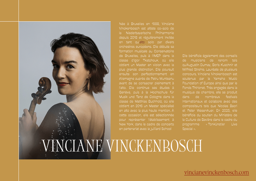Trio Linaris musician profile for Vinciane Vinckenbosch